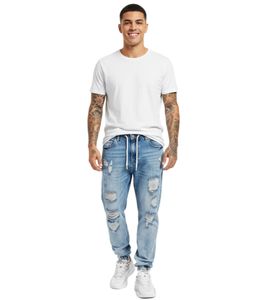 vsct Noah Cuffed Laces Antifit Jeans Blau Stoned
