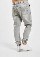 vsct Noah Antifit-Jeans mit Bündchen und Schnürsenkeln, Grau