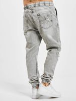 vsct Noah Antifit-Jeans mit Bündchen und Schnürsenkeln, Grau