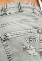 vsct Noah Antifit-Jeans mit Bündchen und Schnürsenkeln, Grau