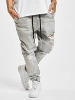 vsct Noah Antifit-Jeans mit Bündchen und Schnürsenkeln, Grau