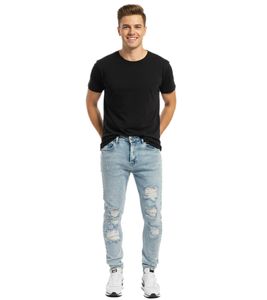 VSCT Clubwear Keanu Hyper Loose Fit Herren Jeans getöntes hellblau verwaschen