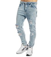 VSCT Clubwear Keanu Hyper Loose Fit Herren Jeans getöntes hellblau verwaschen