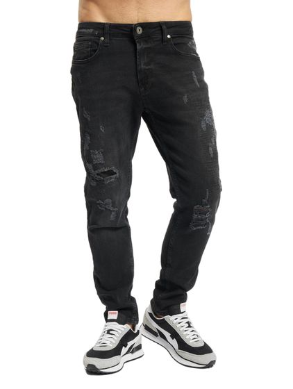 Vaqueros negros de corte holgado Keanu Hyper Loose Fit de vsct