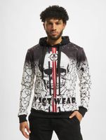 Felpa con cappuccio teschio splatter vsct bianca Felpa con cappuccio teschio splatter vsct bianca