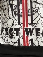 Felpa con cappuccio teschio splatter vsct bianca Felpa con cappuccio teschio splatter vsct bianca