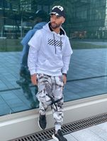 Sudadera con capucha óptica híbrida 2 en 1 vsct blanca