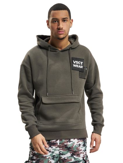 vsct Heavy Kangu Pkt Logo Hoodie Khaki