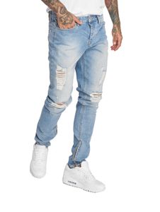 Criminal Damage Uzi Skinny Denim Bleu Clair