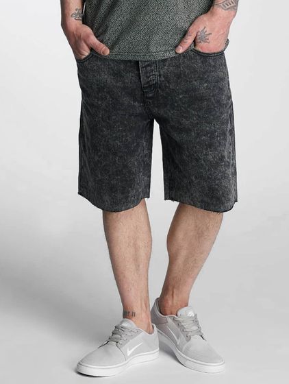 Pantalones cortos CAYLER & SONS All DD con borde sin rematar de mezclilla negra