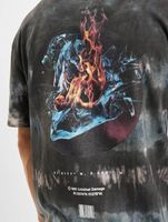 Criminal Damage Fire Ice Tie Dye T-Shirt blau