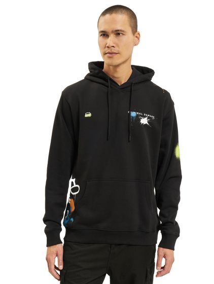 Criminal Damage Graffiti Damage Hoodie schwarz