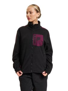 Chaqueta polar FILA RINA negra/flor de invierno