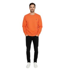 Sweat-shirt Polo Ralph Lauren Classic pour homme - Col rond confortable et design intemporel - Coupe classique - Orange