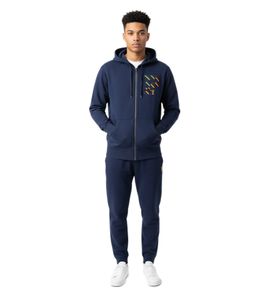 Sweat à capuche zippé Polo Ralph Lauren pour homme - Style décontracté avec logo distinctif - Coupe classique confortable - Bleu marine