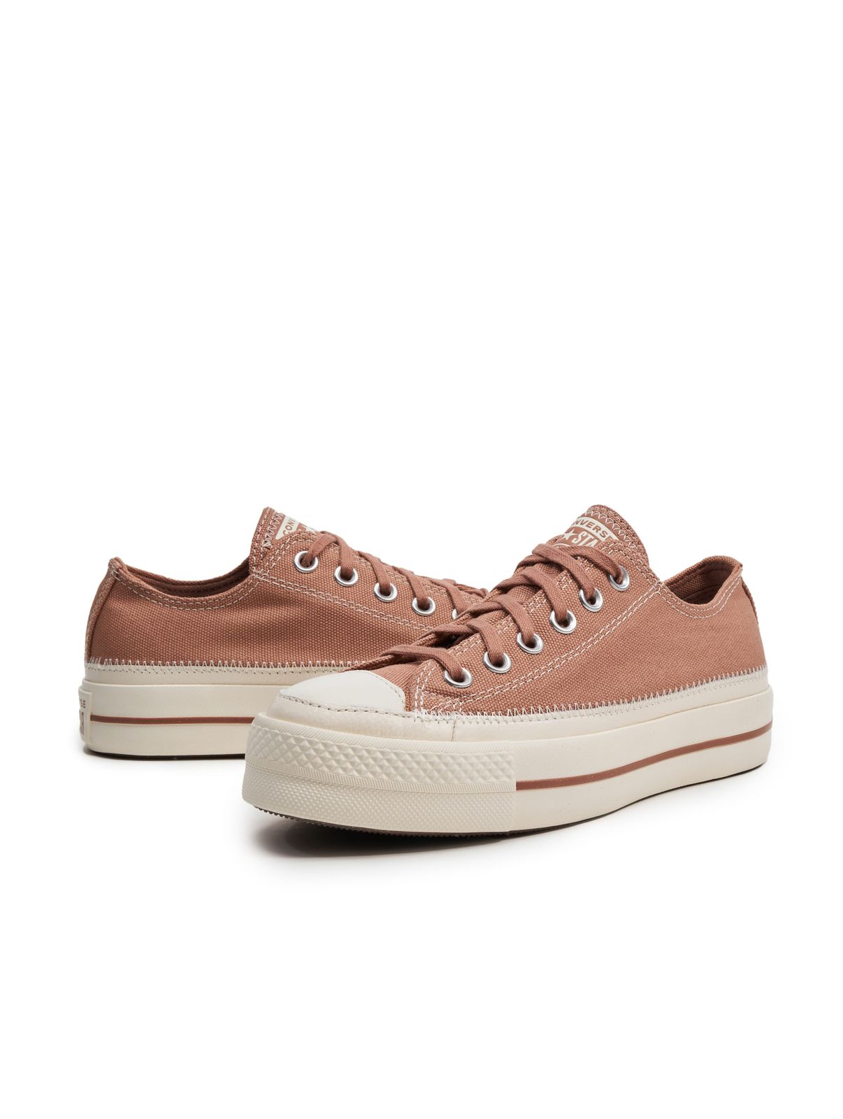 Converse Chuck Taylor All Star Lift, scarpe da ginnastica con plateau color terracotta/airone/color terracotta