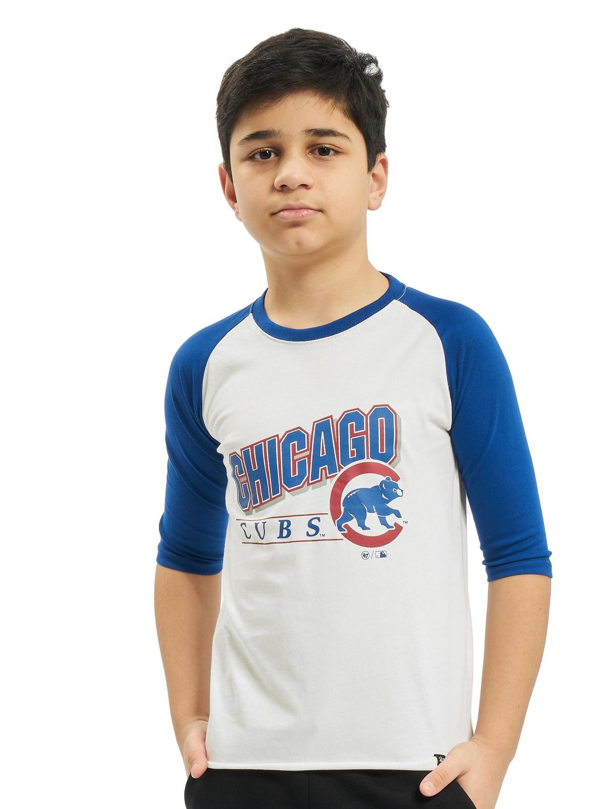 47 MLB Cubs Snapshot Super Rival Maglietta a maniche lunghe bianca