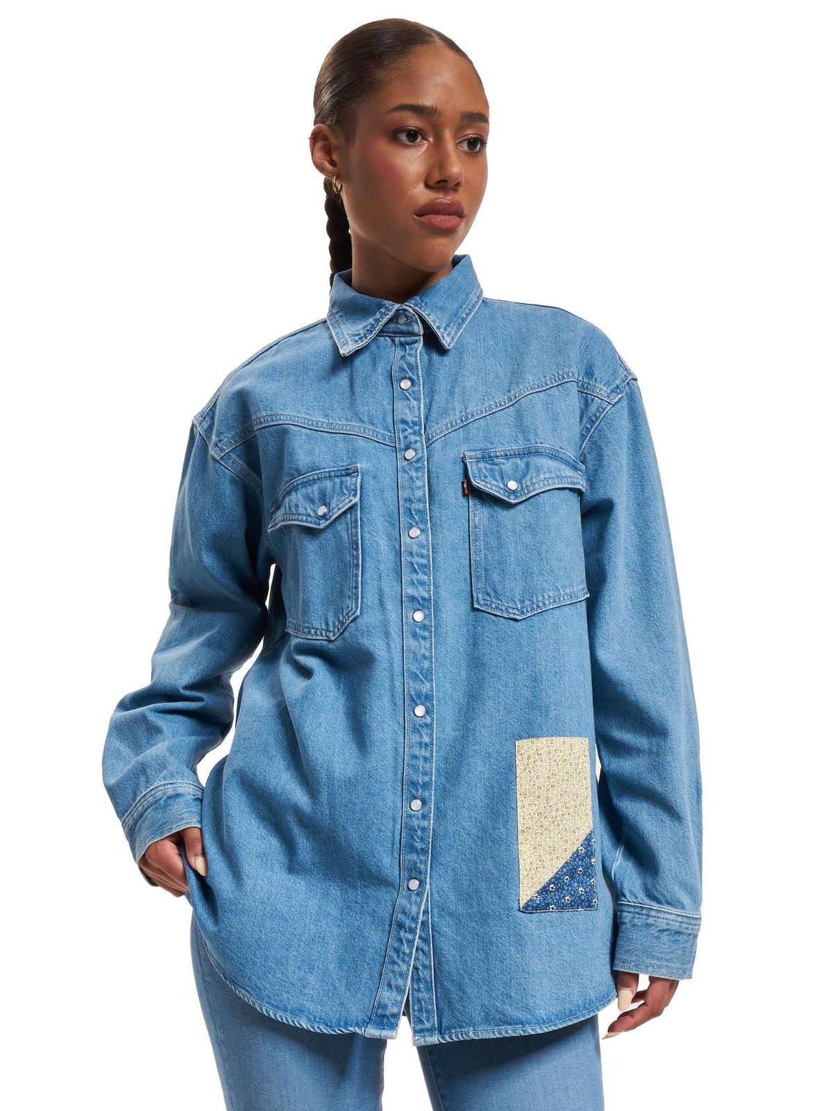 LEVI´S Dorsey XL Westernhemd AA020 Indigo Destructed