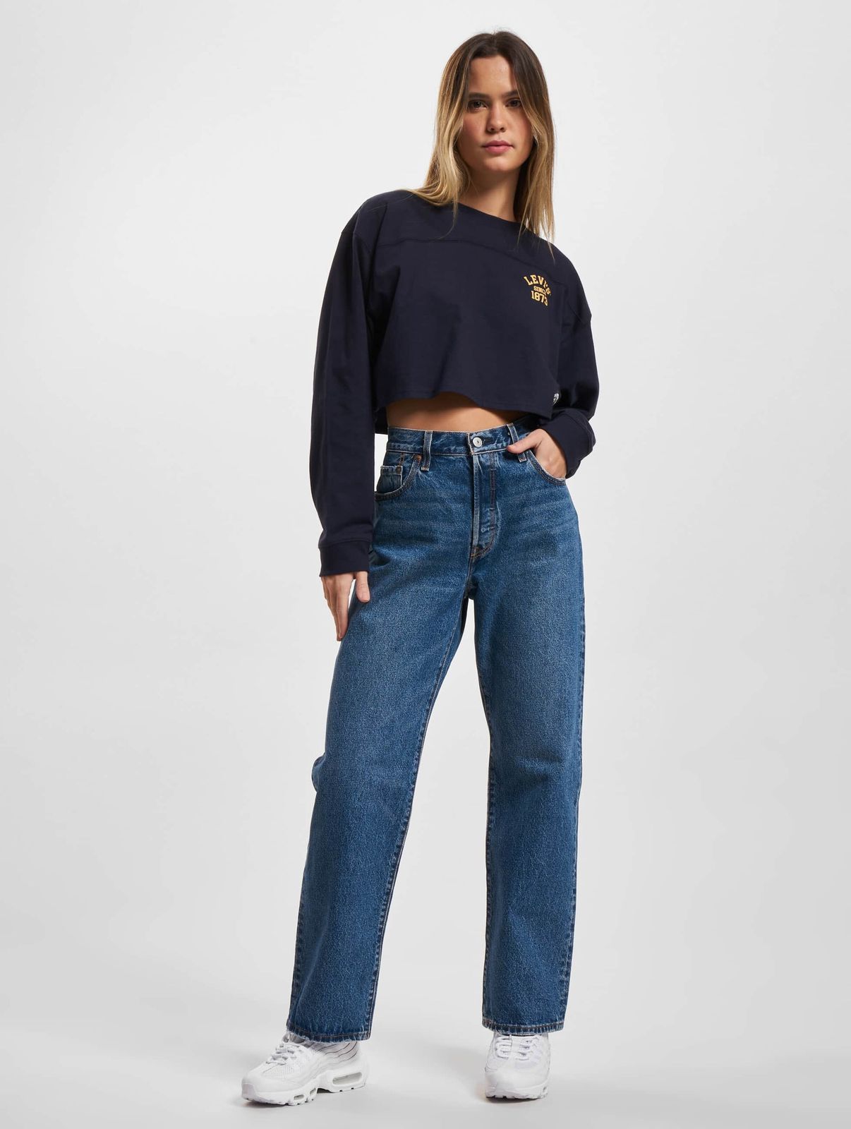 LEVI´S Crop Football Longsleeve Nightwatch Blue