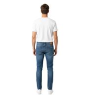 Jeanerica Herren Straight Fit Denim Hose Komfortabler Schnitt Vintage Antifit  Mittelblau