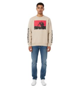 Sweat-shirt homme Joshua 1017 ALYX 9SM - Coton de haute qualité, imprimé Joshua - Beige