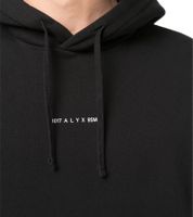 1017 ALYX 9SM Herren Hoodie Stylischer Kapuzenpullover modern geschnitten bequem für Alltag Schwarz