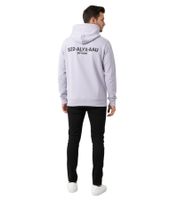 Alyx Collection Herren Logo Kapuzenpullover Streetwear Modern Fit Premium Kapuzen-Sweater Helllila