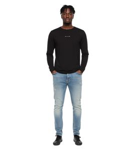 1017 ALYX 9SM Langarmshirt Herren auffälliger Logo und Grafik-Print lässiger Streetwear-Look Schwarz