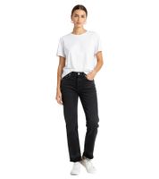Harmony Dorian Vintage Antifit Women's Jeans in High-Quality Denim with a Unique Hem Detail, Black