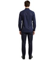Chemise Harmony Caleb coupe slim à col boutonné, bleu marine