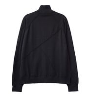 Sweat-shirt zippé A-Cold-Wall Essentials pour homme, coupe décontractée, noir