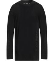A-Cold-Wall Men's Transparent Luxury Crew Neck Minimalist Sweatshirt in 100% Linen, Black