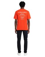 A-Cold-Wall Strickjersey Rich T-Shirt für Herren Premium Jersey-Qualität  Artisan Light /Orange 