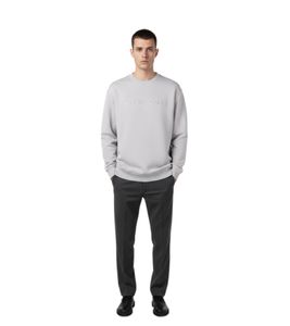 Sweat-shirt homme A-Cold-Wall - Pull minimaliste avec logo tricoté - Style streetwear épuré - Gris