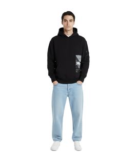 Felpa con cappuccio A-Cold-Wall Scan, felpa streetwear premium con dettaglio grafico Scan moderno, nera