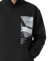 Felpa con cappuccio A-Cold-Wall Scan, felpa streetwear premium con dettaglio grafico Scan moderno, nera