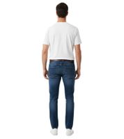 T-shirt homme Jeanerica Bizet, logo imprimé classique, coupe classique, coton blanc de haute qualité