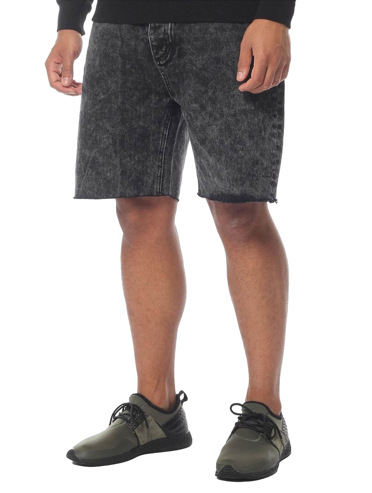 CAYLER & SONS ALLDD Pantaloncini in denim con bordo grezzo Pantaloncini neri