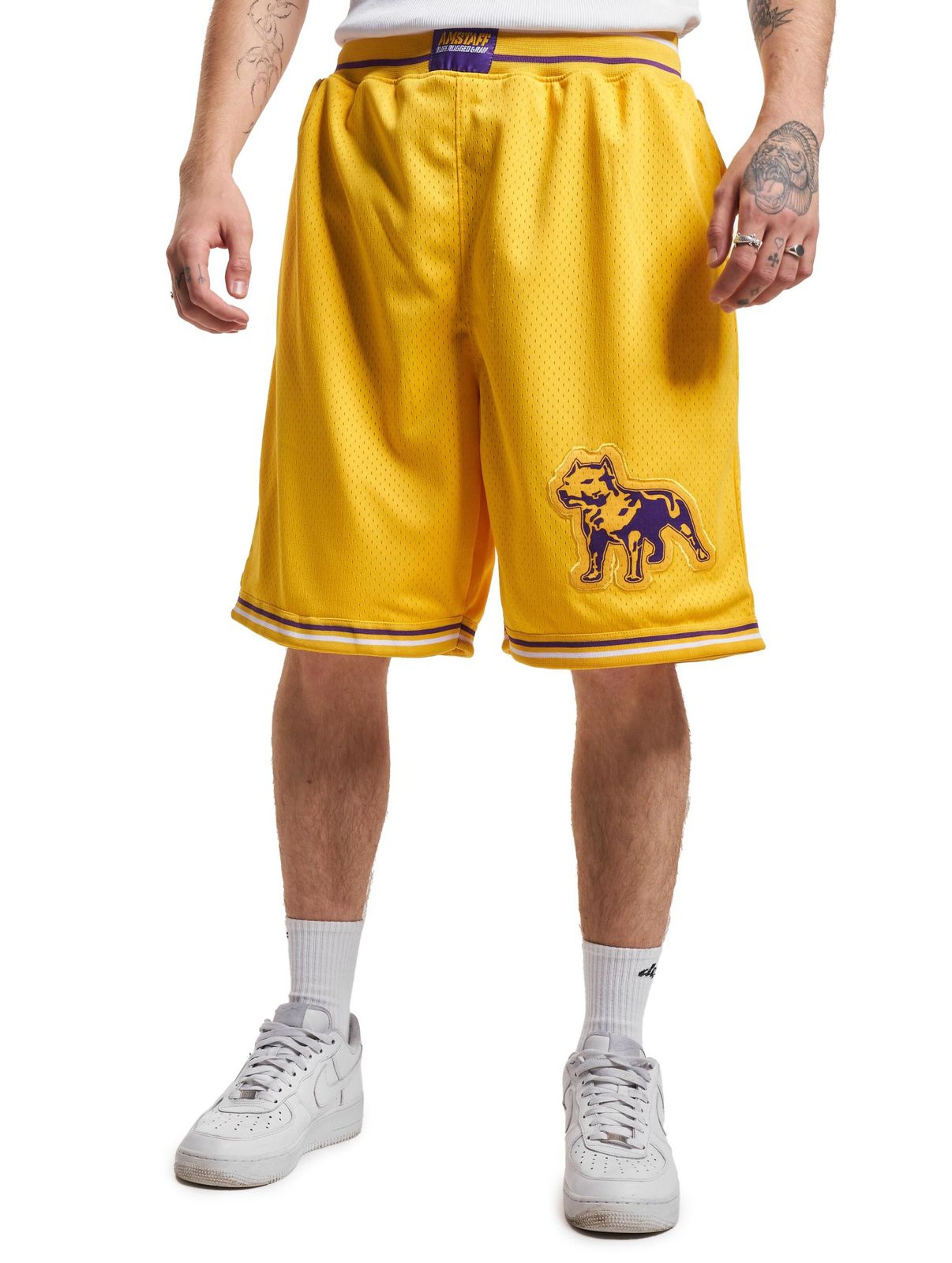 Pantaloncini Amstaff Zito Mesh gialli