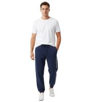 Pantalones de chándal Sporty & Rich Athletic Club para hombre - Pantalones deportivos Timeless de algodón premium, azul marino/blanco
