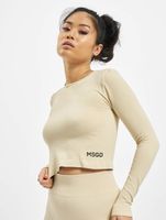 Missguided Seamless Rib Longsleeve beige