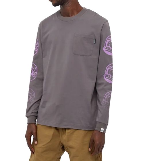 Billionaire Boys Club Repeat Astro Gradient L/S Shirt Langarm-Shirt mit Brusttasche Grau