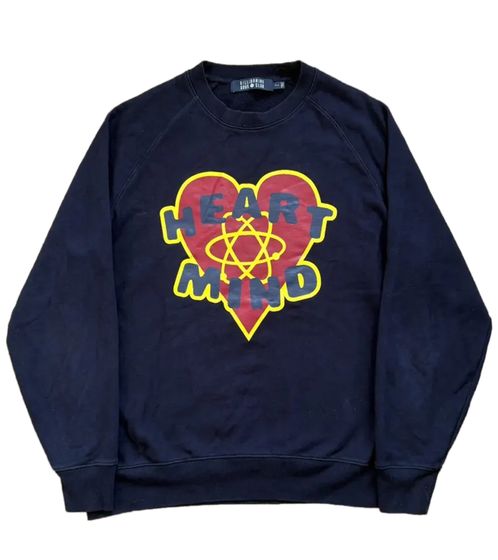 Billionaire Boys Club Heart & Mind Sweatshirt mit Rundhalsausschnitt B21428 Marineblau
