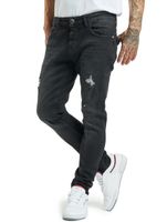 2Y Premium Boran Slim Fit Jeans schwarz