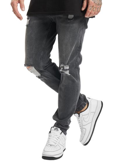 2Y Premium Henning Skinny Jeans grauer Denim