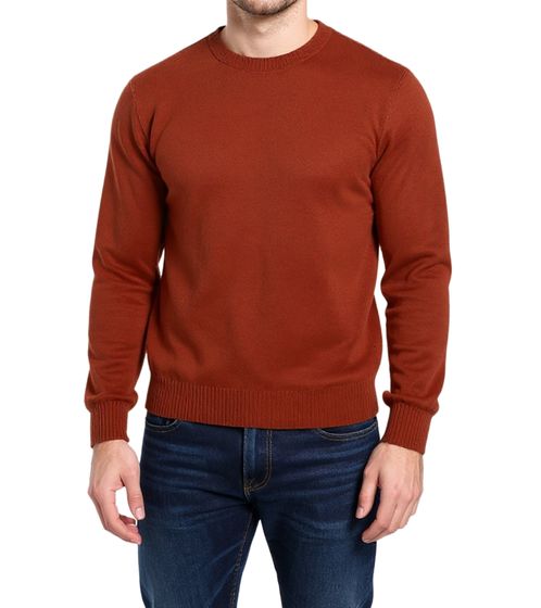 Suéter de punto BARO Cousteau para hombre, moderno jersey de lana, rojo
