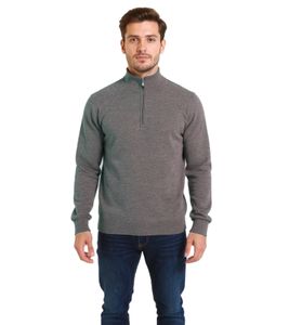 Suéter de punto clásico BARO Palmer para hombre, gris oscuro