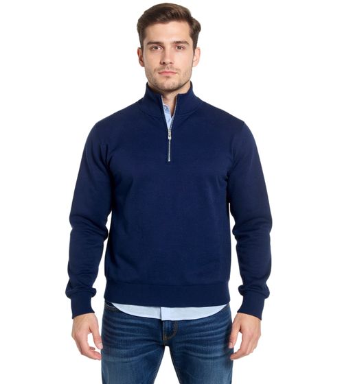 BARO Palmer Herren Strick-Troyer modischer Strick-Pulli Navy