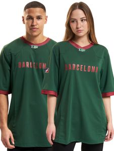 Camiseta verde auténtica de los Dragones del Barcelona de la Liga Europea de Fútbol