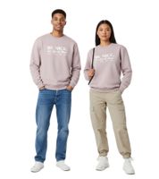 Sudadera unisex de lujo Sporty & Rich Be Nice Crew Sweat – Rosa suave/Blanco